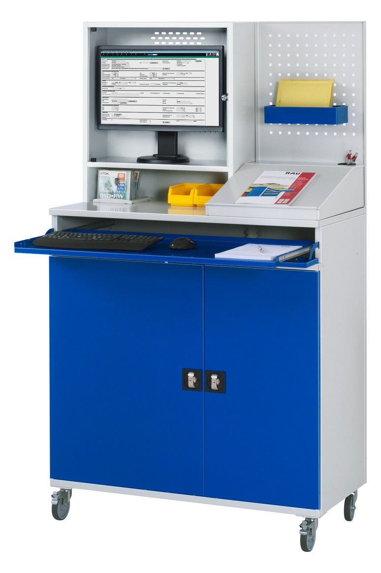 RAU Computerschrank, "67", fahrbar