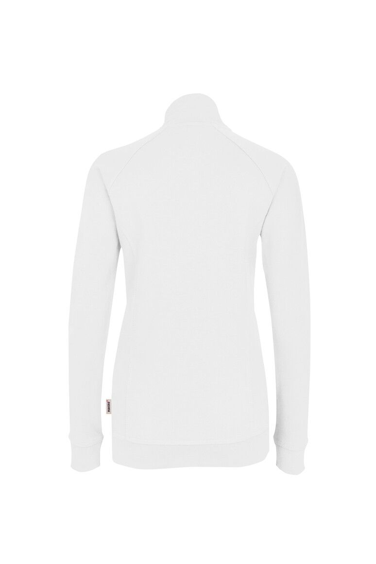 HAKRO Damen Sweatjacke Premium weiß, XS