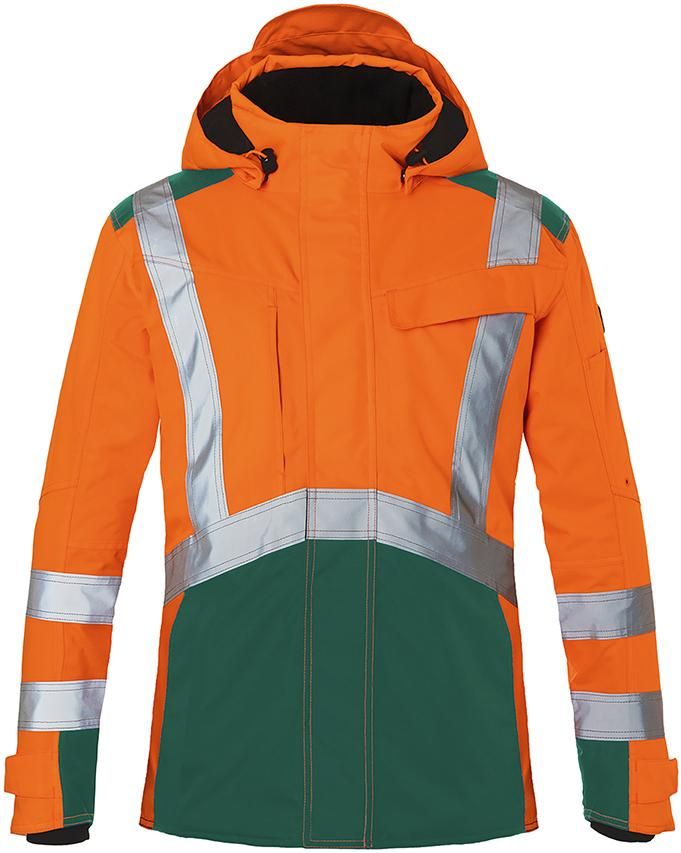 Hardshell-Jacke, warnorange/moosgrün, Gr.XL REFLECTIQ