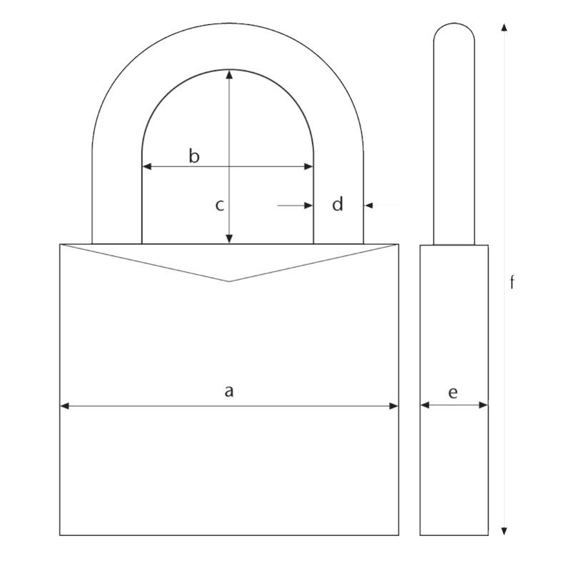 ABUS Titalium Vorhangschloss "86TI/55"