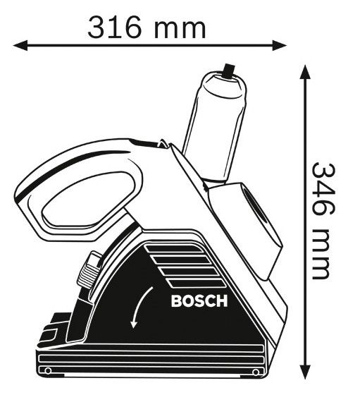 BOSCH Mauernutfräse im Koffer