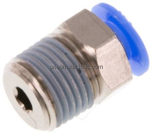 Gerader Steckanschluss R 1/8"-4mm, IQS-Mini