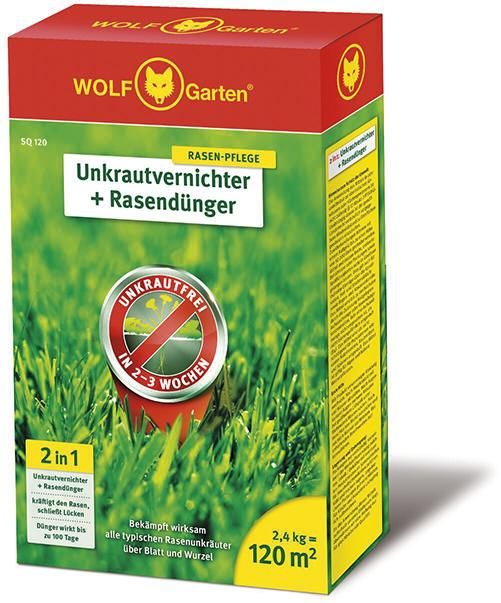 Unkrautvernichter + Rasendünger SQ 120 2,4 kg