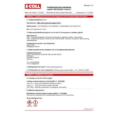 Nitro-Univ-Verdünnung 20L Kanister E-COLL
