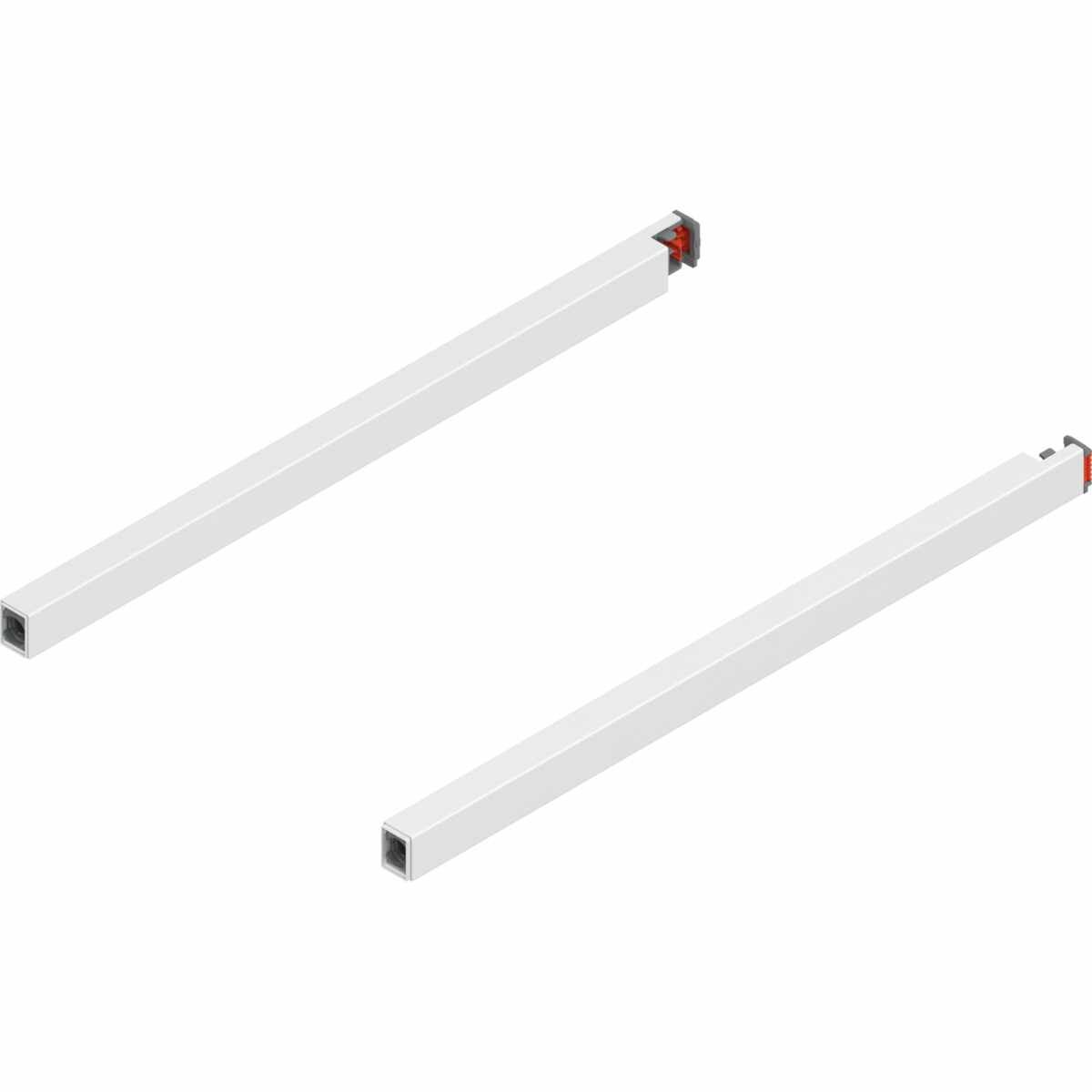 MERIVOBOX Längsreling, NL=350 mm, links/rechts, seidenweiß matt