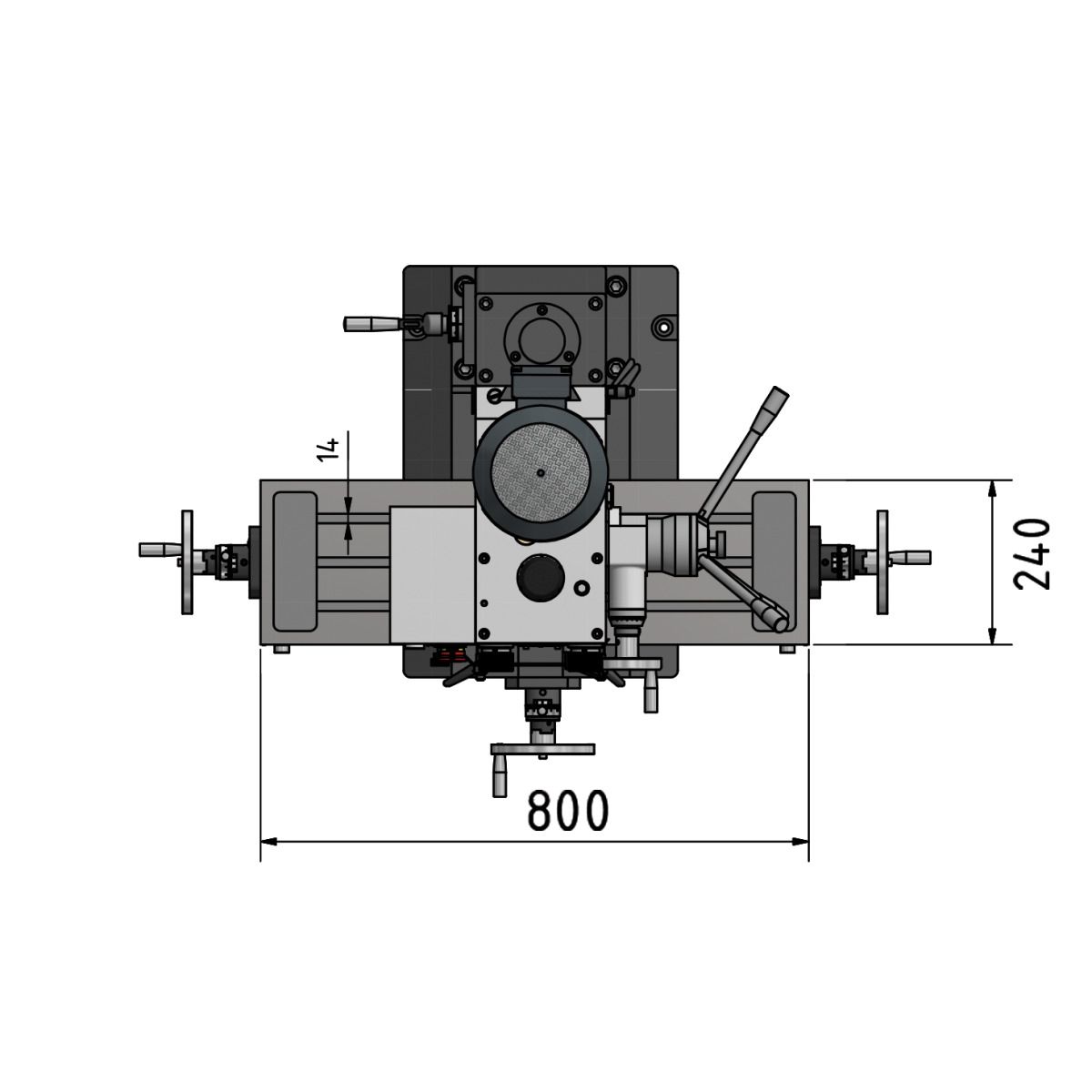 Bohr-Fräsmaschine Optimum OPTImill MB 4