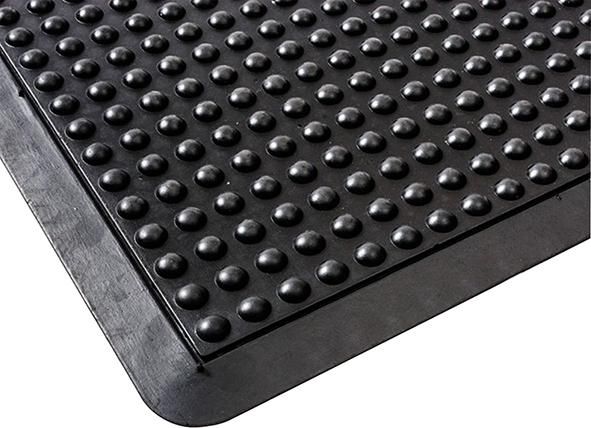 Anti-Ermüdungsmatte SBR/NR, schwarz, runde Stollen, 15mm, 1200x900mm
