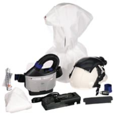 3M™ Versaflo™ Industriesicherheitshelm mit Haube Atemschutzgebläseset, TR-300E+ IHK