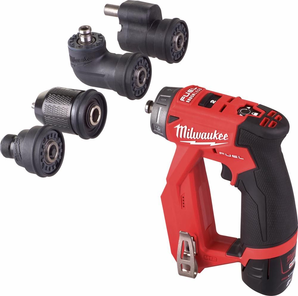 Akku-Bohrschrauber M12 FDDXKIT-202X Milwauke2x12,0 V 2,0 Ah Ladegerät C12 C HD-Box
