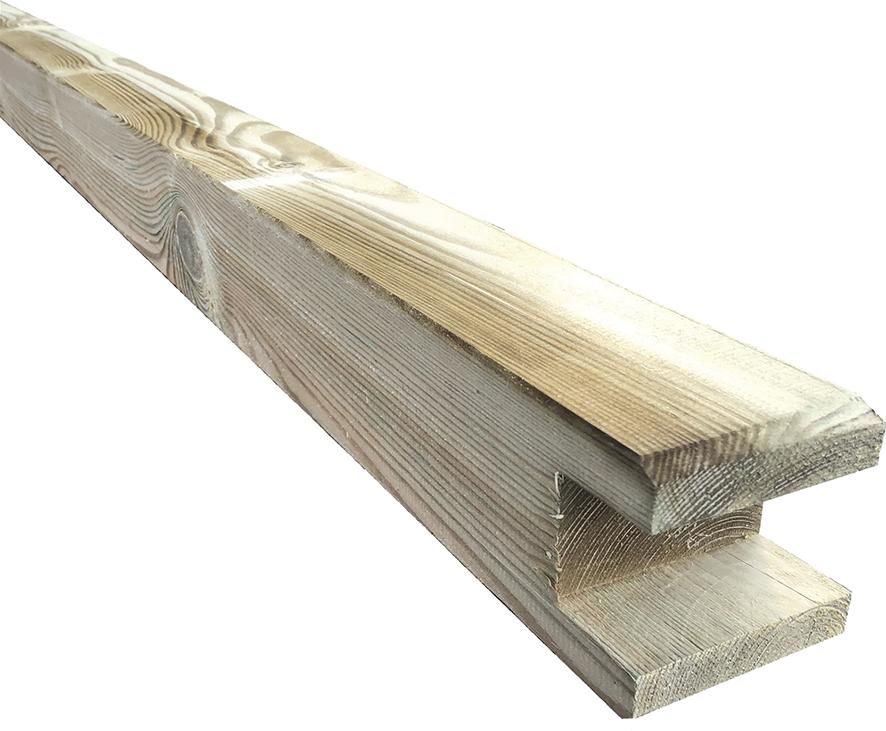 Pfosten für Pergola, 9 x 9 x 240 cm, kdi-grün GESCHLITZT