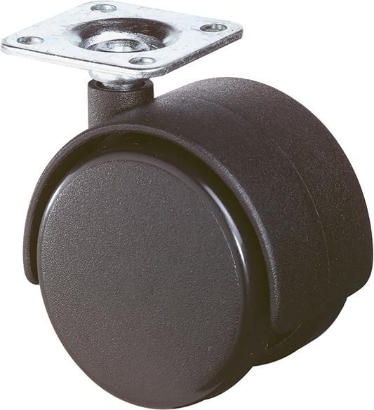 Kst.-Doppelrolle 50mm F7542x42mm Platte F75.050.PL BS ROLLEN
