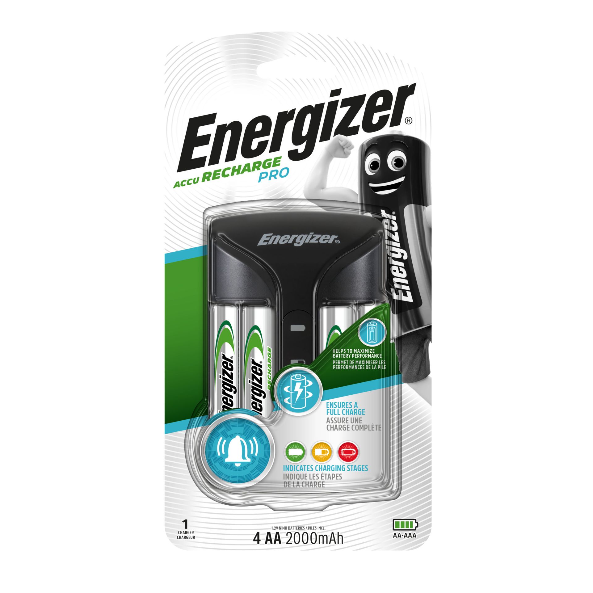 Akkuladegerät Pro Charger +4x2400mAh