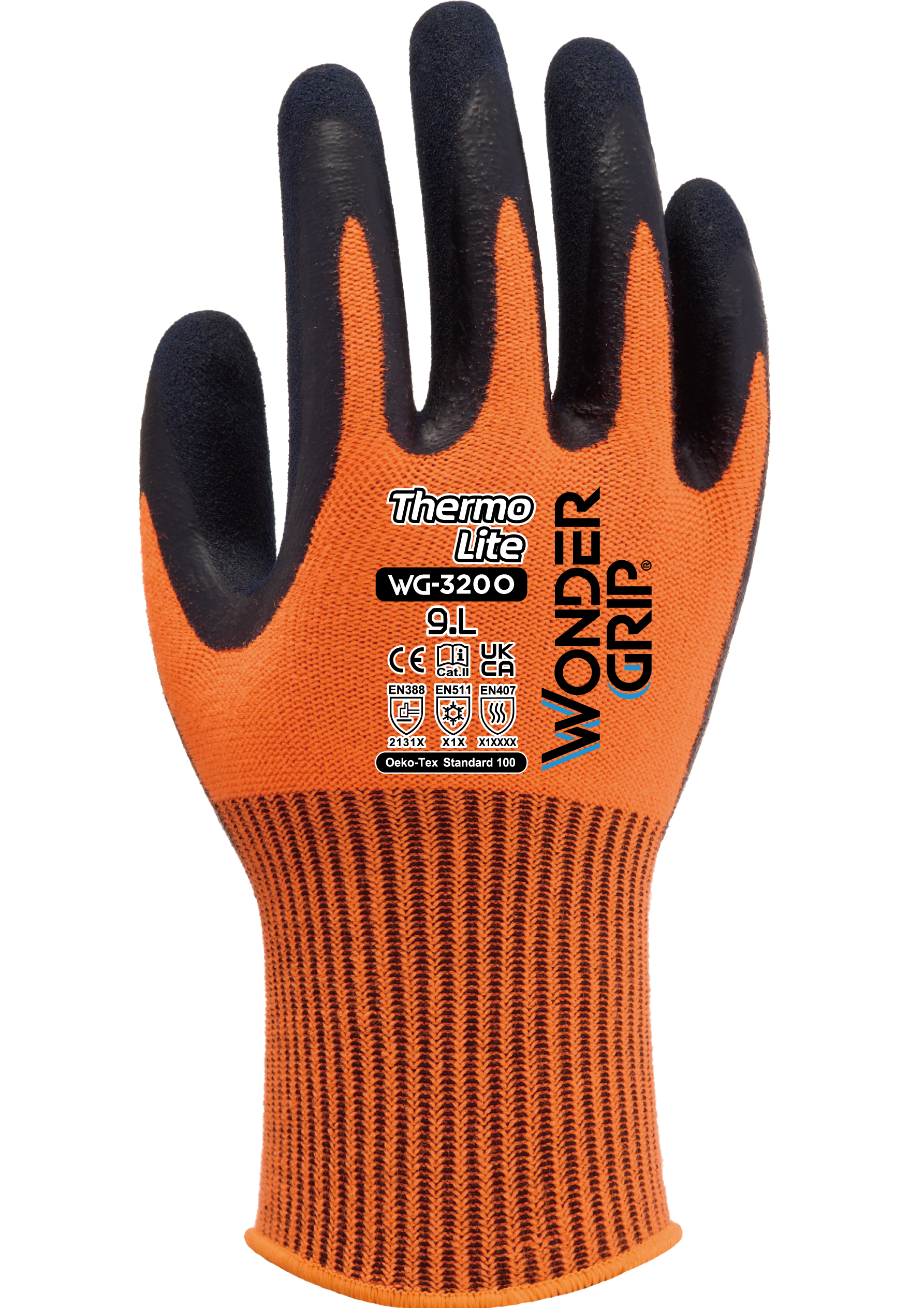 WG-320O Wonder Grip Thermo Lite Latex, Acrylic, Spandex, G13, Gr. S/7