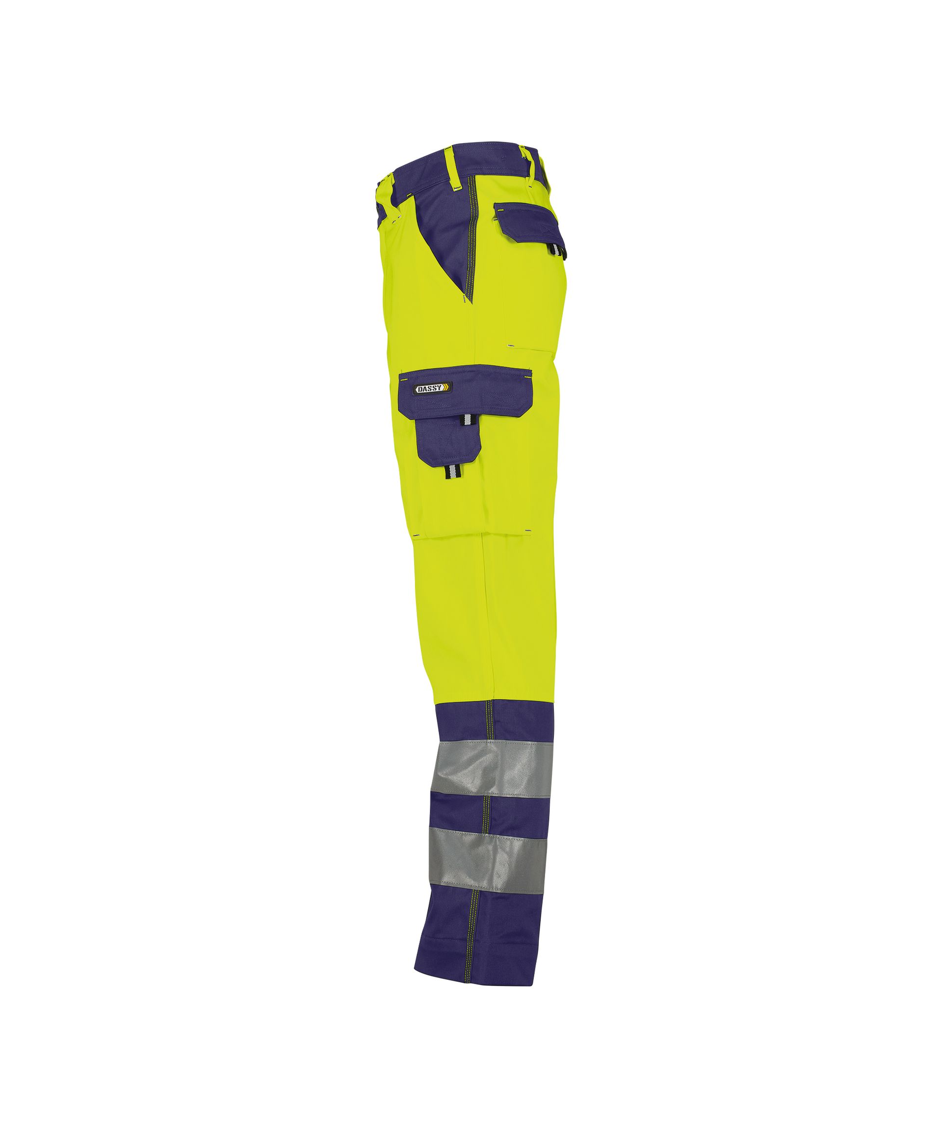 DASSY® Lancaster - Warnschutzhose - neongelb/dunkelblau, Gr. 42