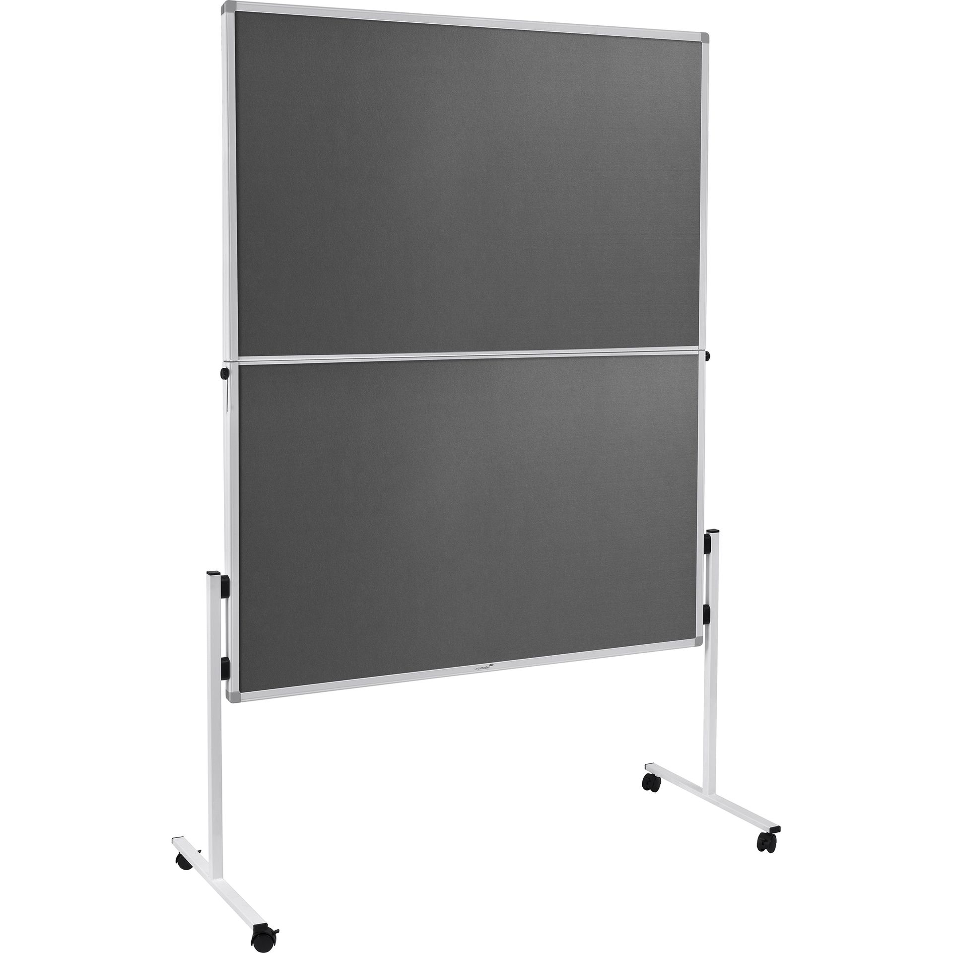 Moderationswand 120x150cm klappbar Filz grau