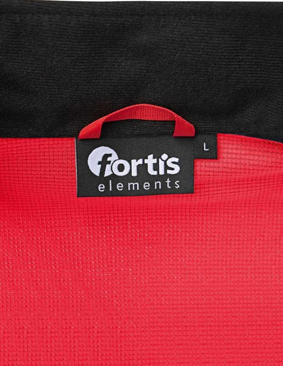 Tech-Fleecepullover rot/schwarz meliert Gr. XS Fortis Elements