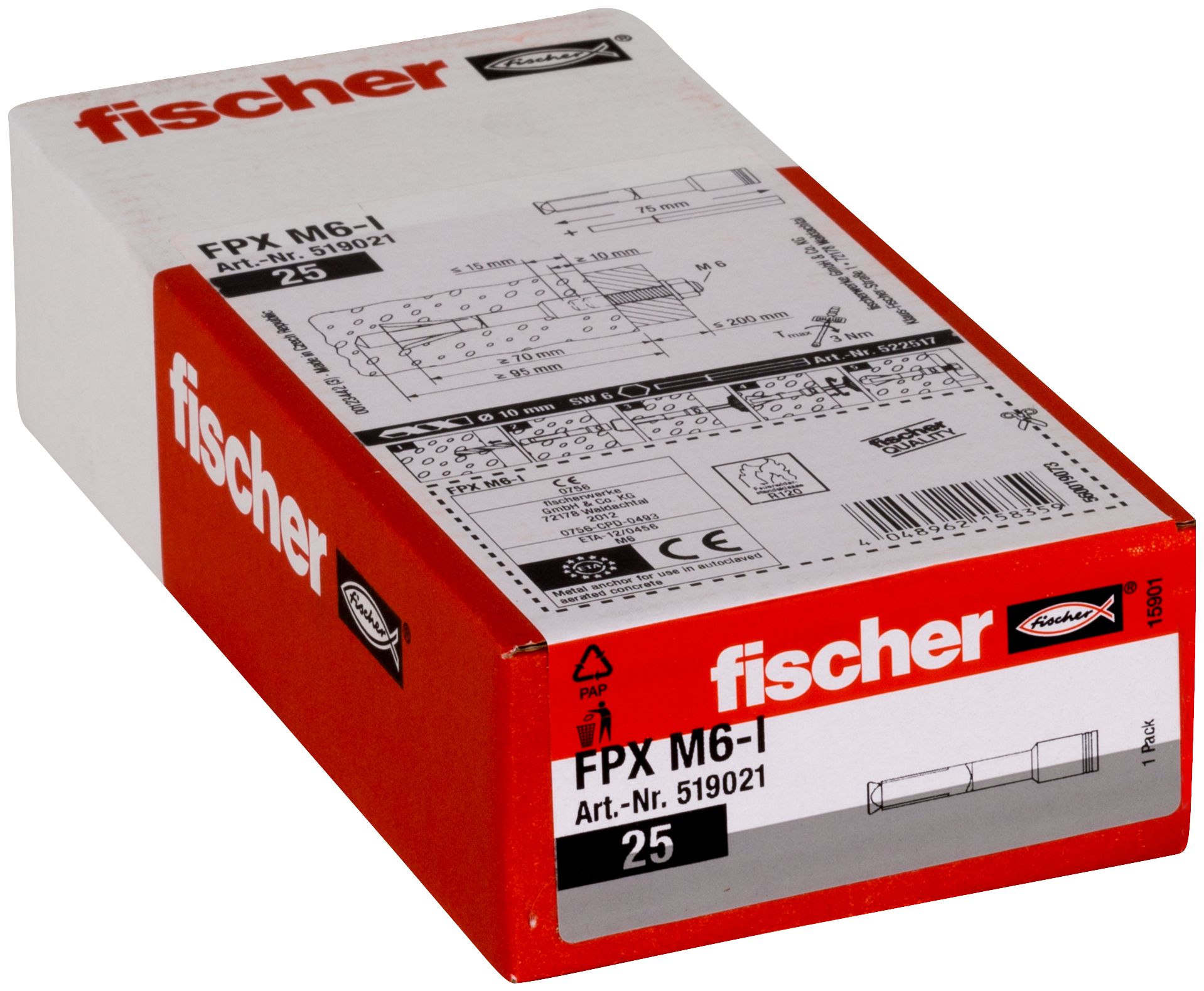 Porenbetonanker FPX M 6 I