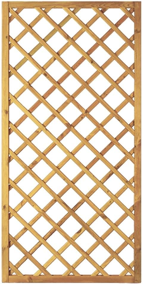 Diagonal-Rankzaun 90 x 180 cm MW 10 x 10 cmLeisten 12x30mm, genageltRahmen 45/45 mm, kdi grün