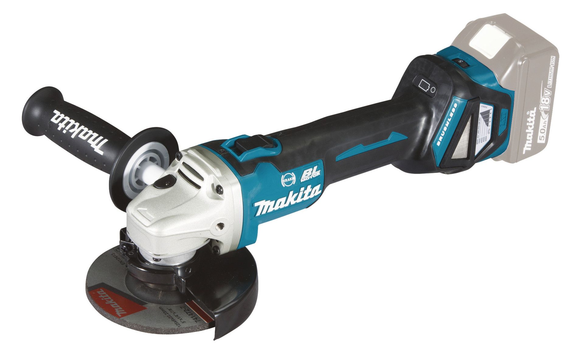 MAKITA Akku-Winkelschleifer 125mm, SOLO