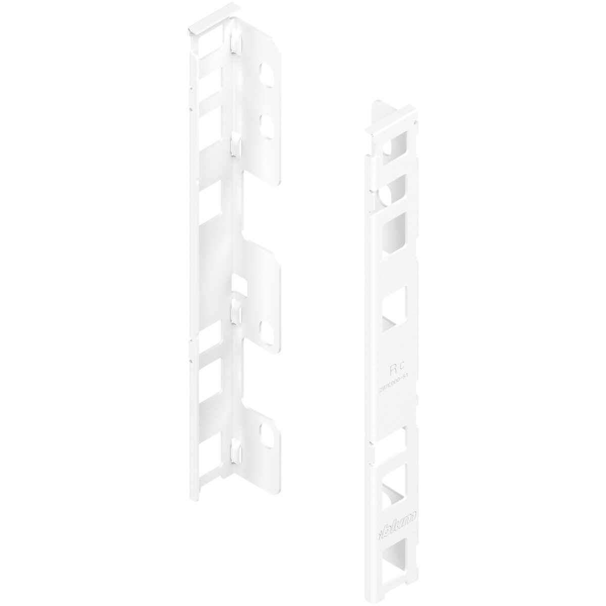 LEGRABOX Holzrückwandhalter, Höhe C (193 mm), links/rechts, seidenweiß matt