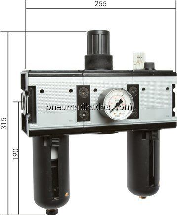 MULTIFIX Wartungseinheit (4), 3-tlg., G 3/4", 0,5 - 10 bar