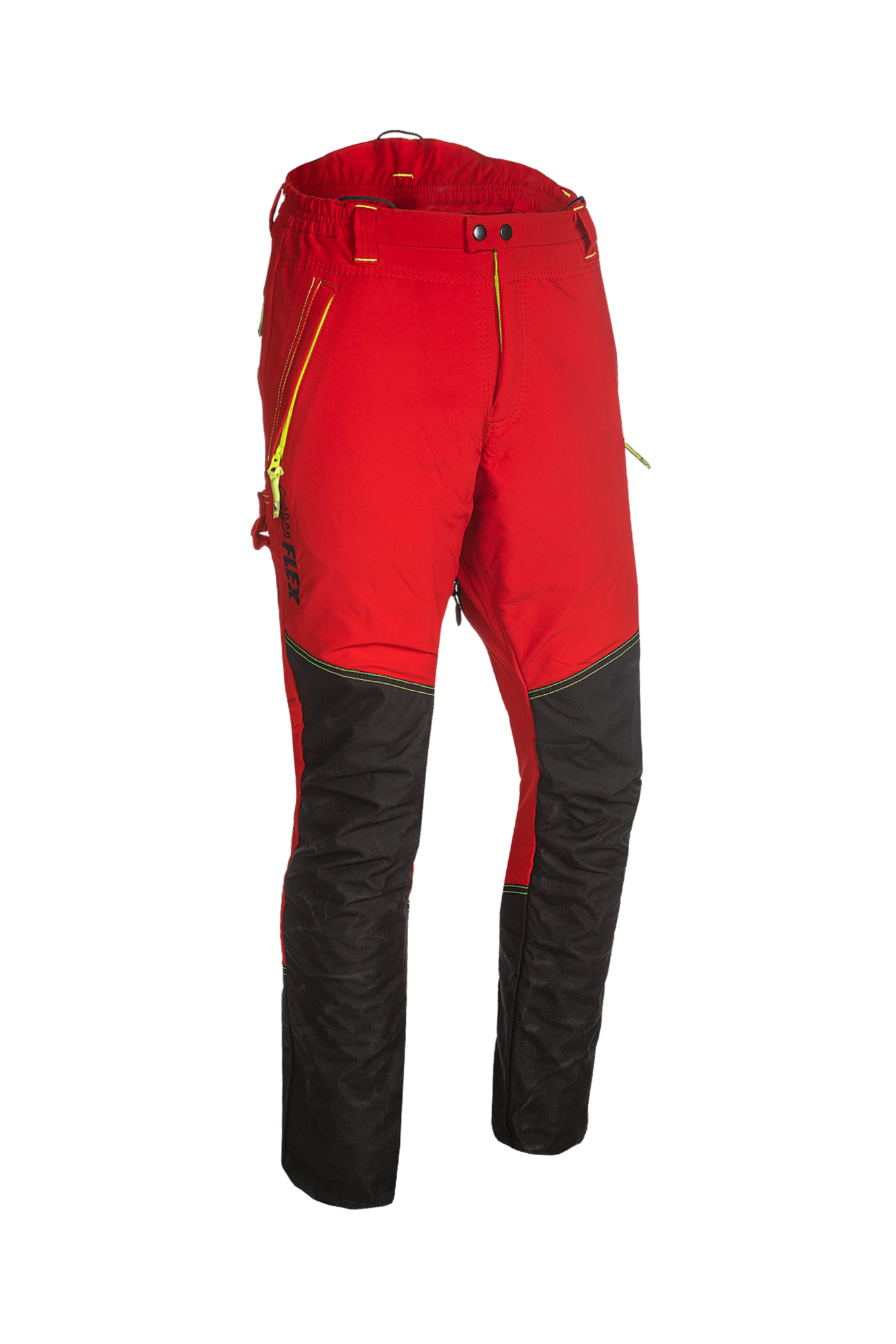 SIP Schnittschutzhose ReFlex rot/leuchtgelb Gr. XS