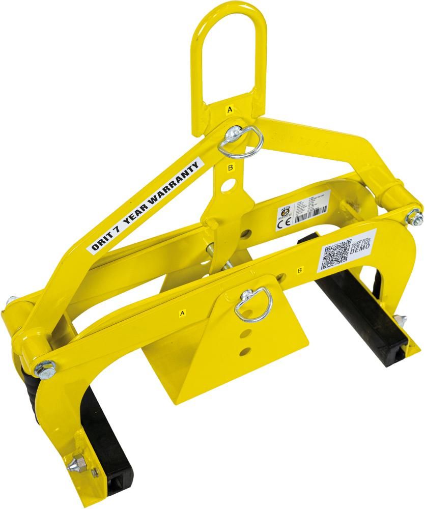 Versetzzange H 360 Greifbereich: 0 - 360mm Pulverlackiert Gelb
