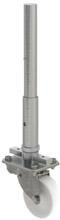 Lenkrolle mit Bremse Durchmesser 125 mm mit Spindel zur Höhenverstellung 300 mm