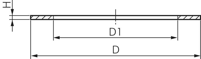 Dichtungen für PVC-U-Losflansche 20 mm (DN15), EPDM