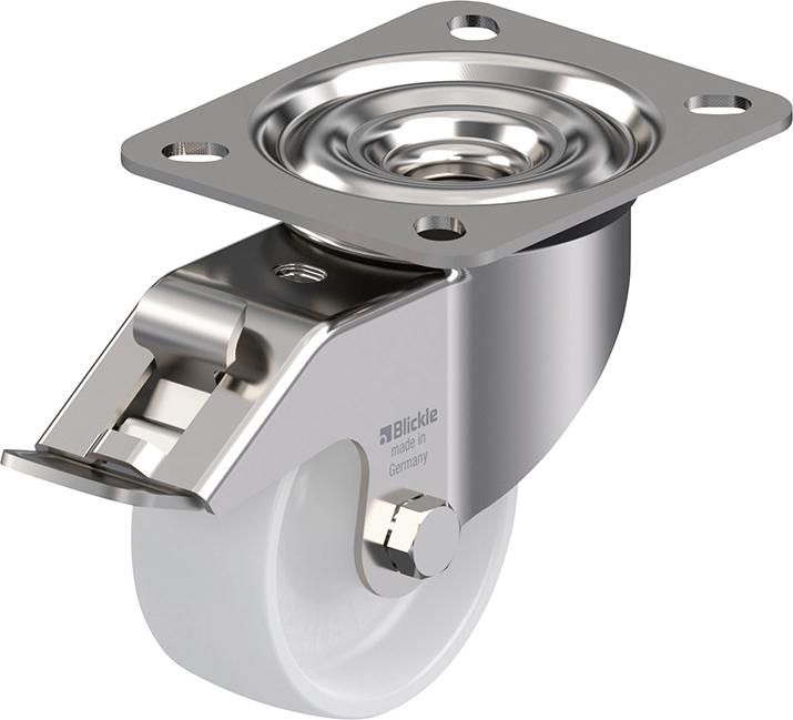 Lenkrolle m. Feststeller Rad-D75mm Kunststoff LEX-PO 75G-FI