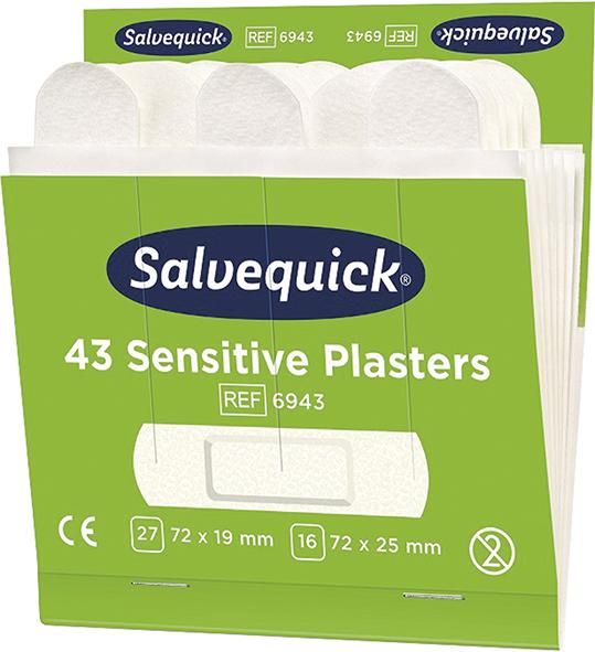 Salvequick Pflaster-Strips Vlies 43 Stück, Refill 6943