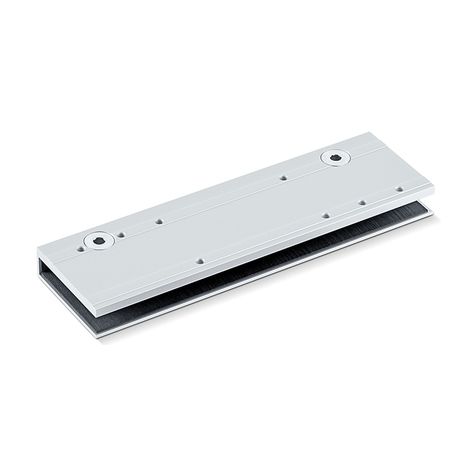 GEZE Klemmplatte silber für Ganzglastüren