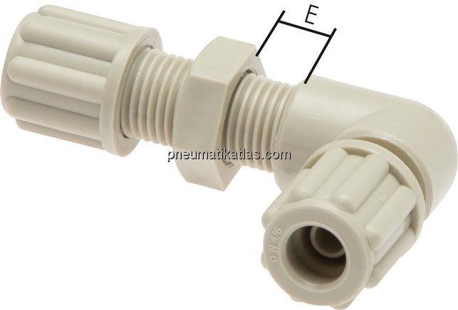 Winkel-Schott-Verschraubung 6x4mm, PA
