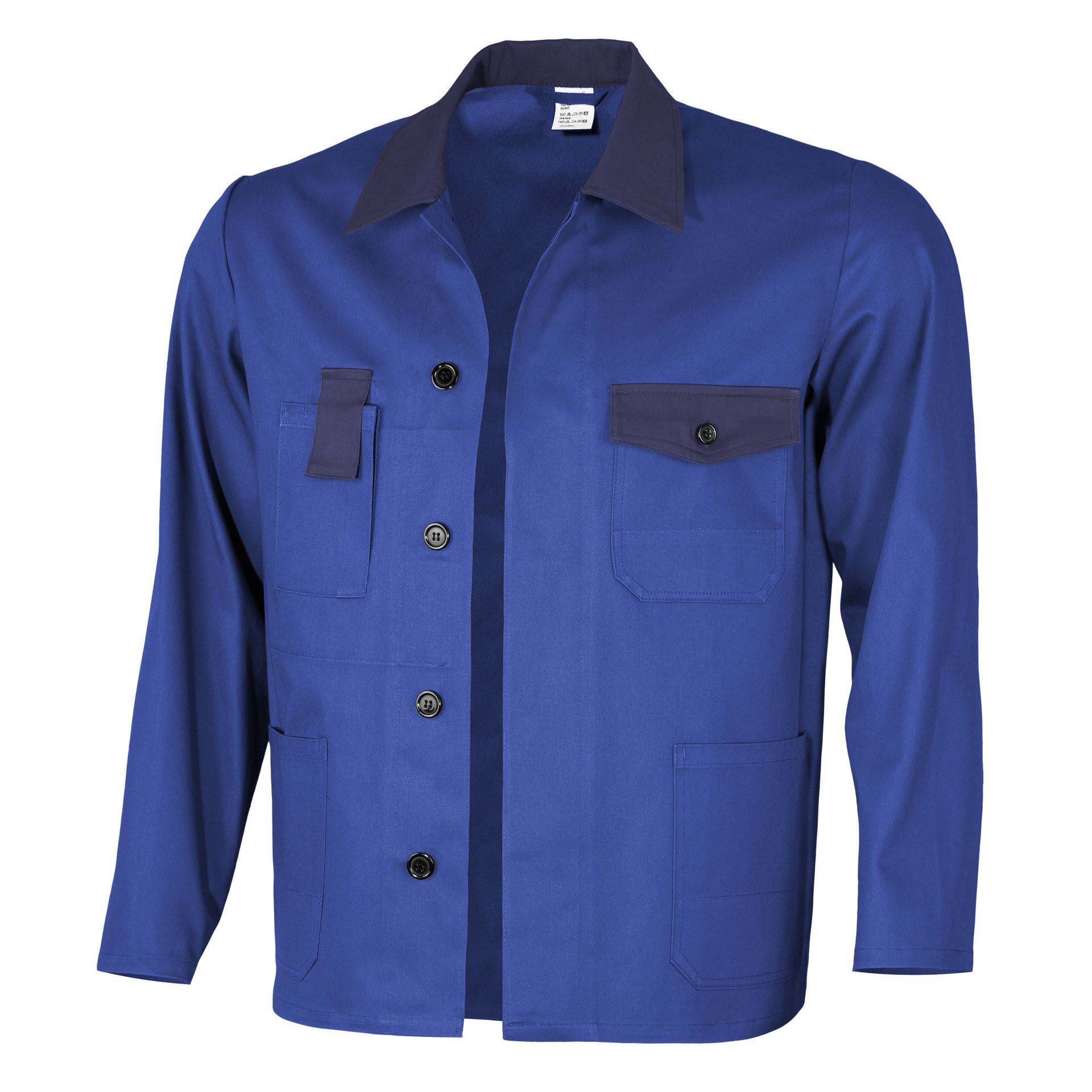 Qualitex Qualitex Arbeitsjacke basic 2-farbig basic 2-farbig, kornblau/marine Gr.102