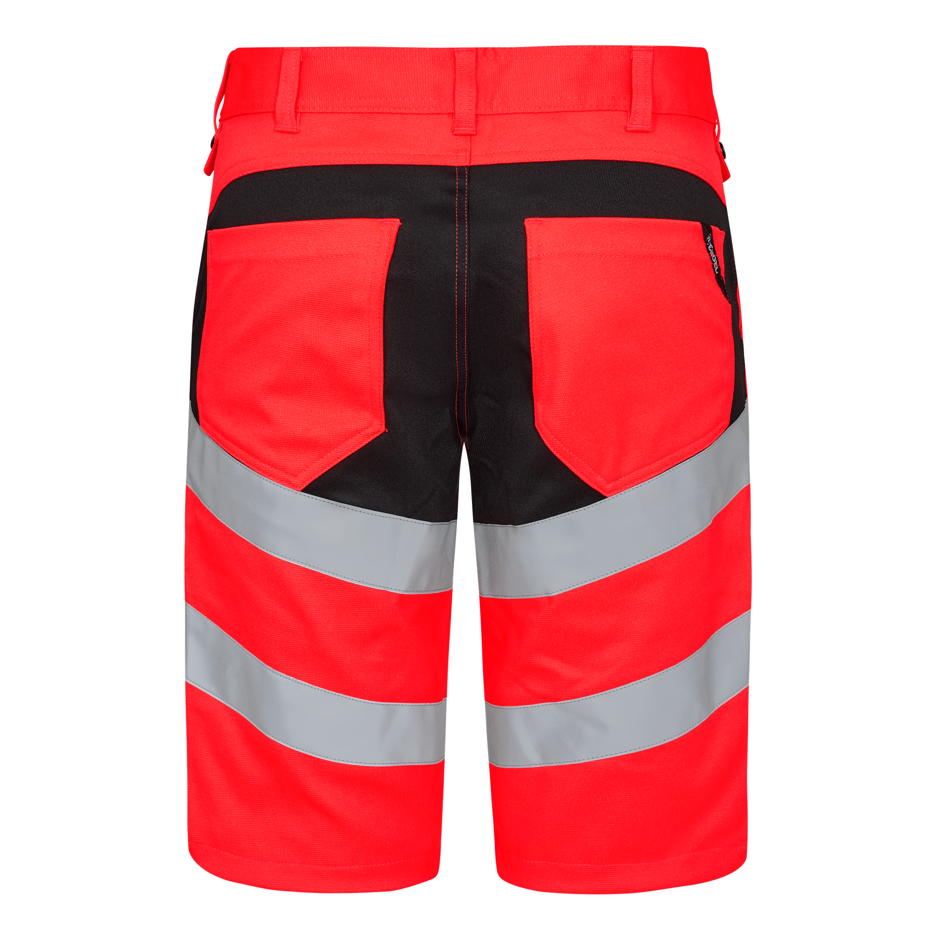 Safety Arbeitsshorts mit 2-Wege-Stretch Rot/Schwarz, Gr. 70