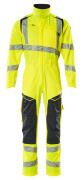 Overall mit Knietaschen Overall, Knietaschen, Stretch-Einsätze Hi-vis Gelb/Schwarzblau L