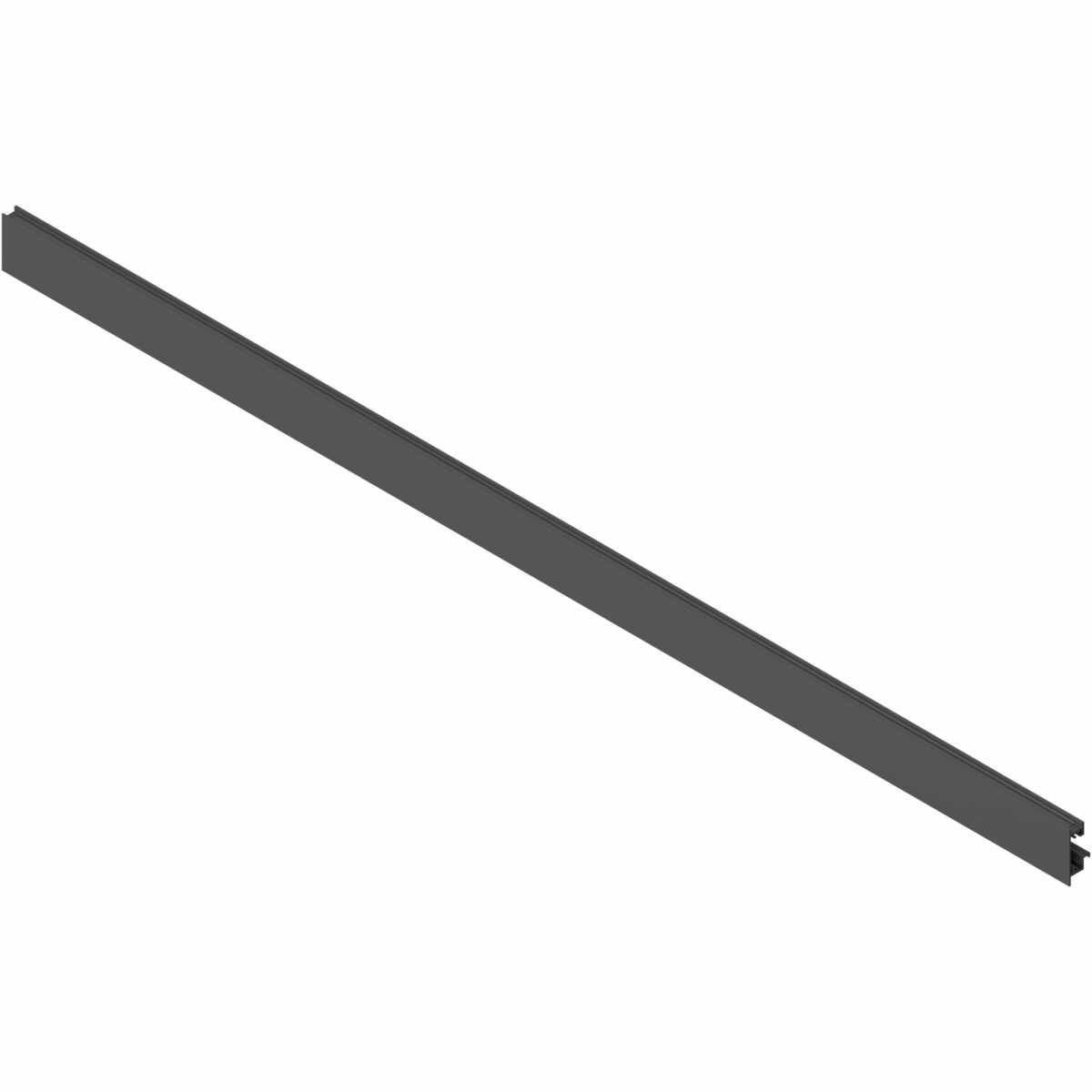 LEGRABOX Vorderstück, mit Nut für Einschubelement, für Innenauszug, KB=1200 mm, zum Ablängen, oriongrau matt
