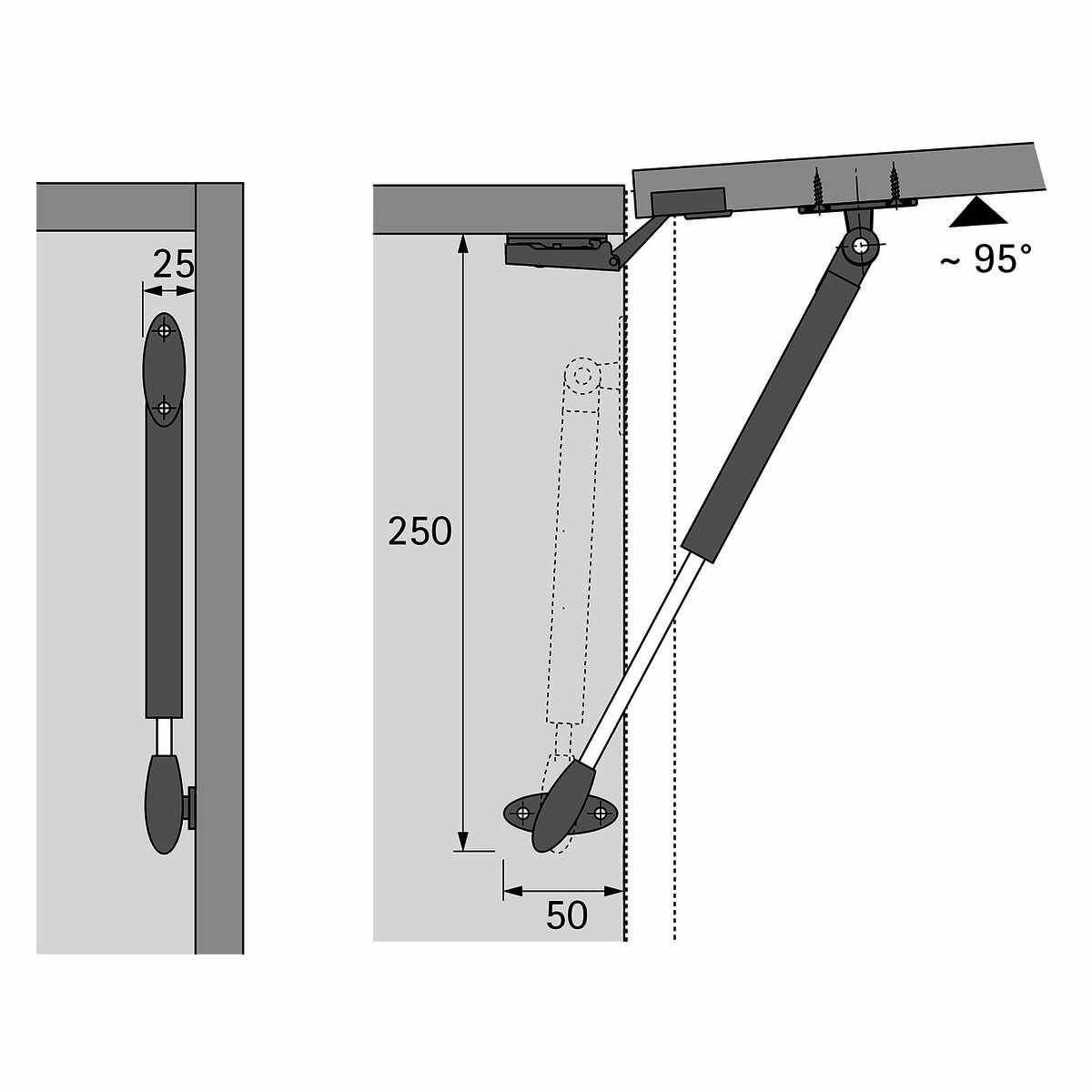 Klappenstütze Lift Basic