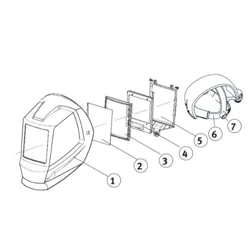 Automatik-Schweißschutzhelm Schweisskraft VarioProtect XXL-W TC AIR