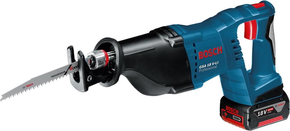 Akku Säbelsäge GSA 18 V-LI Bosch 2x18,0V 5,0Ah Ladegerät GAL1880CV L-Boxx