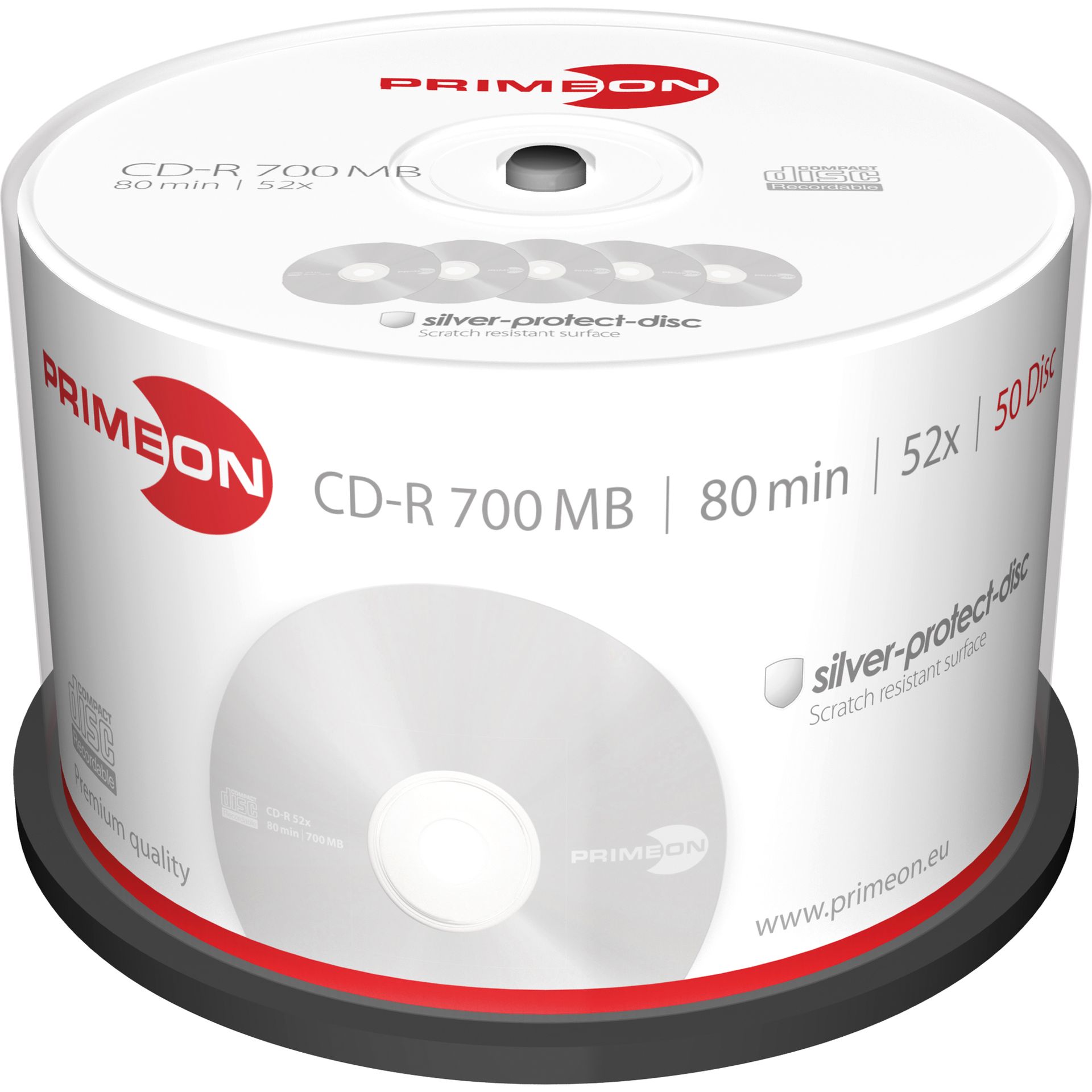 CD-R 52x 700MB 80Min. Spindel 50 St./Pack.