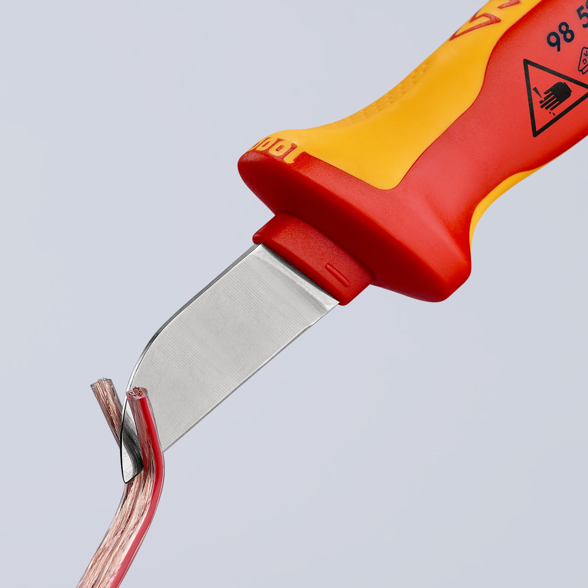 KNIPEX Kabelmesser isolierender Mehrkomponenten-Griff,