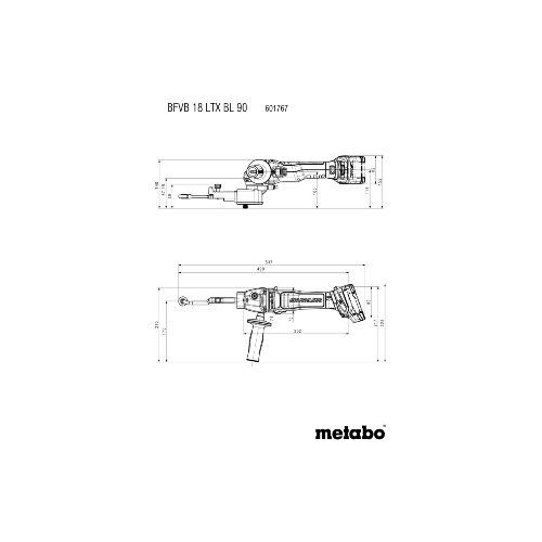 Akku-Bandfeile solo BFVB 18 LTX BL 90 Metabo ohne Akku ohne Ladegerät metaBOX