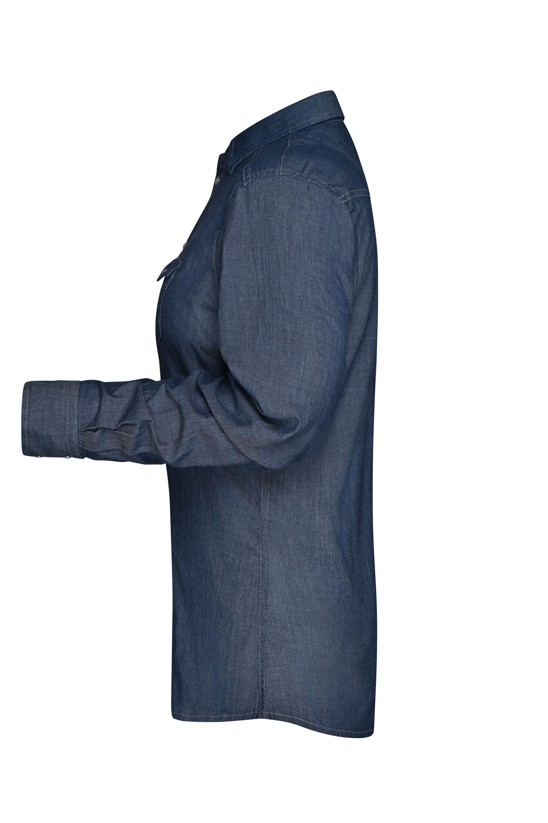 James & Nicholson JN628 Damen-Hemd, Blau (dden), Gr. 2XL