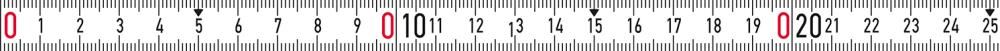BMI Bandmaß selbstklebend 2mx13mm weiß links