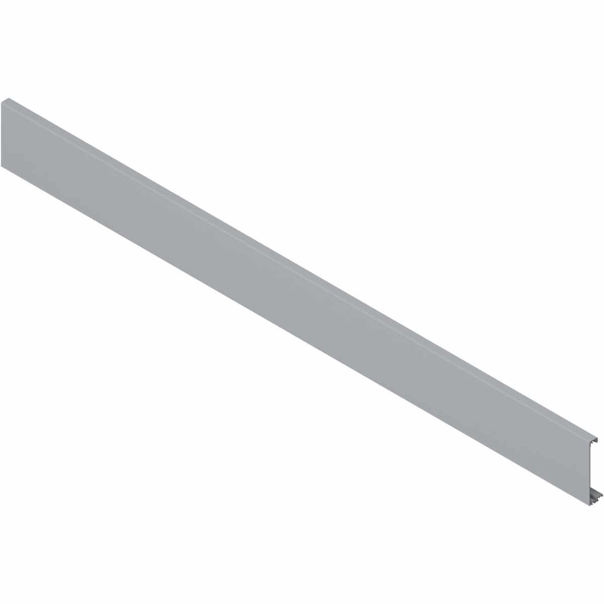 TANDEMBOX Vorderstück, für Innenschubkasten und Innenauszug mit Querreling, LW=1168 mm, zum Ablängen, für TANDEMBOX intivo/antaro, R9006 weißaluminium