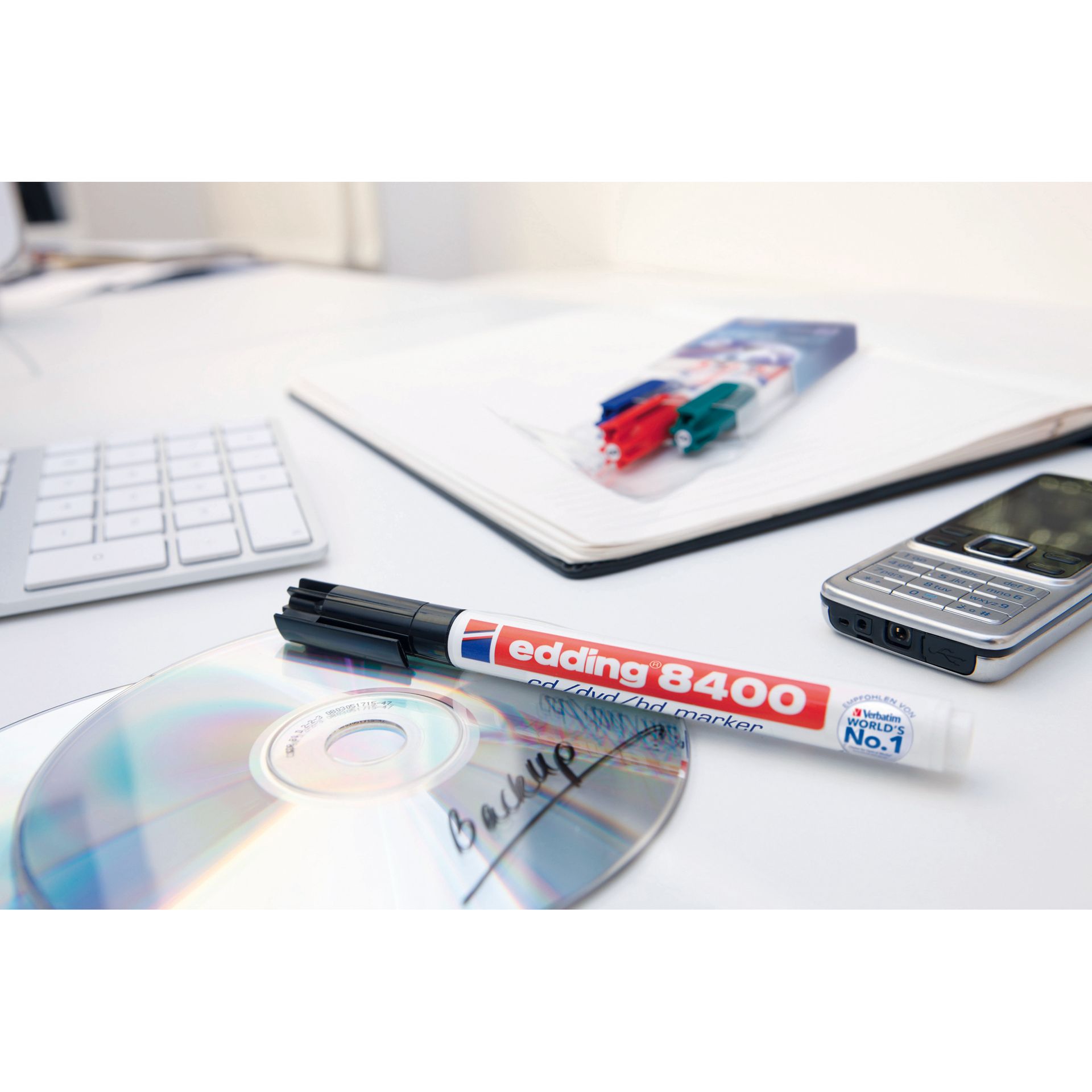CD/DVD-Marker 8400 0,5-1mm Rundspitze gn