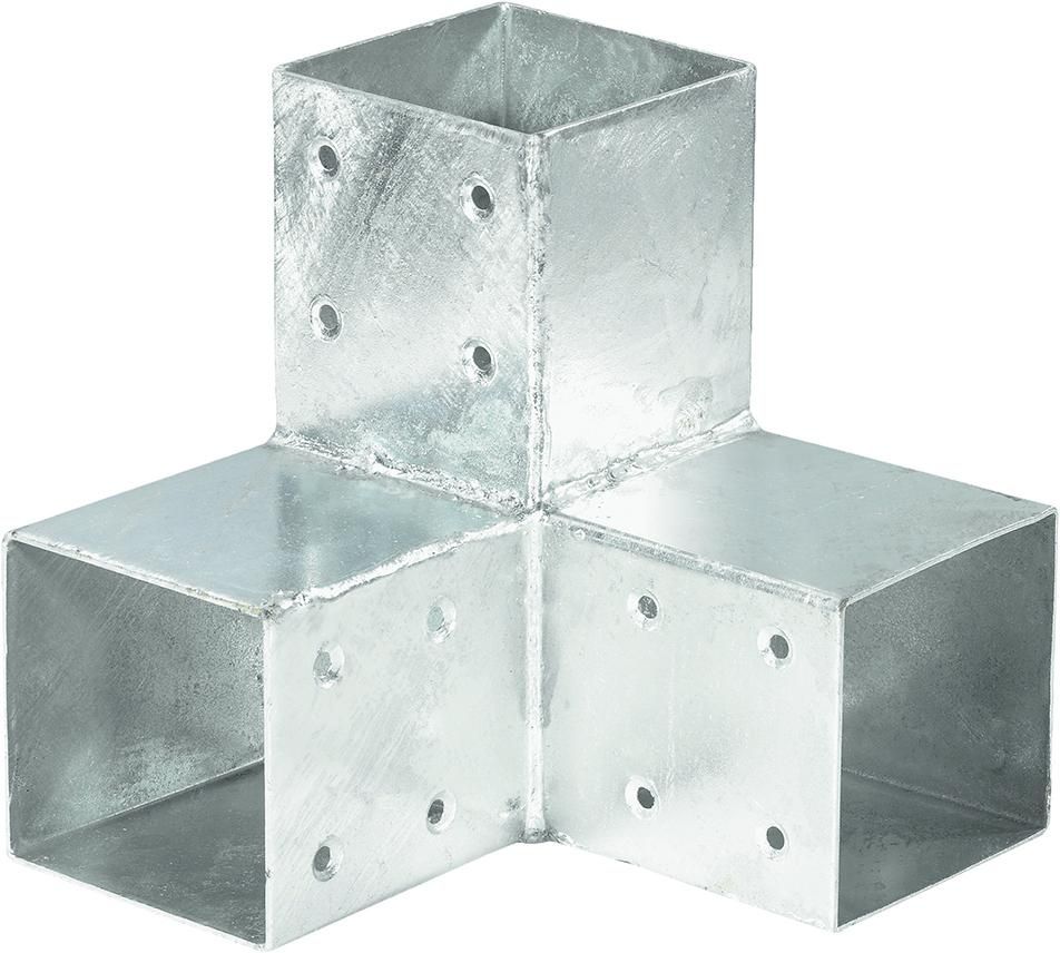 QUATRO-Steckverbinder Ecke zweifach, 20 x 20 x 20 cm für 9 x 9 cm