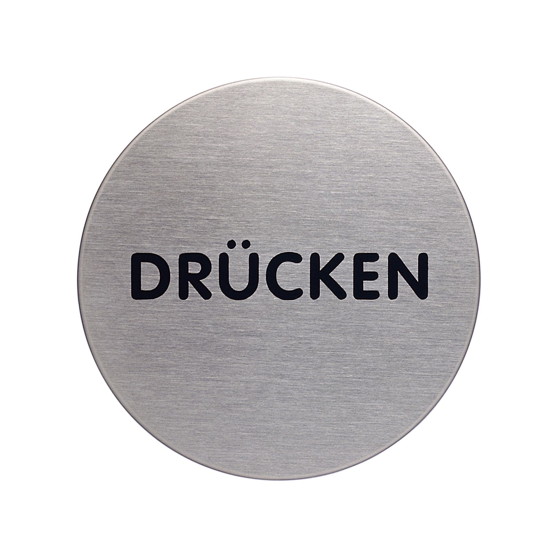 Piktogramm PICTO DRÜCKEN metallic silber