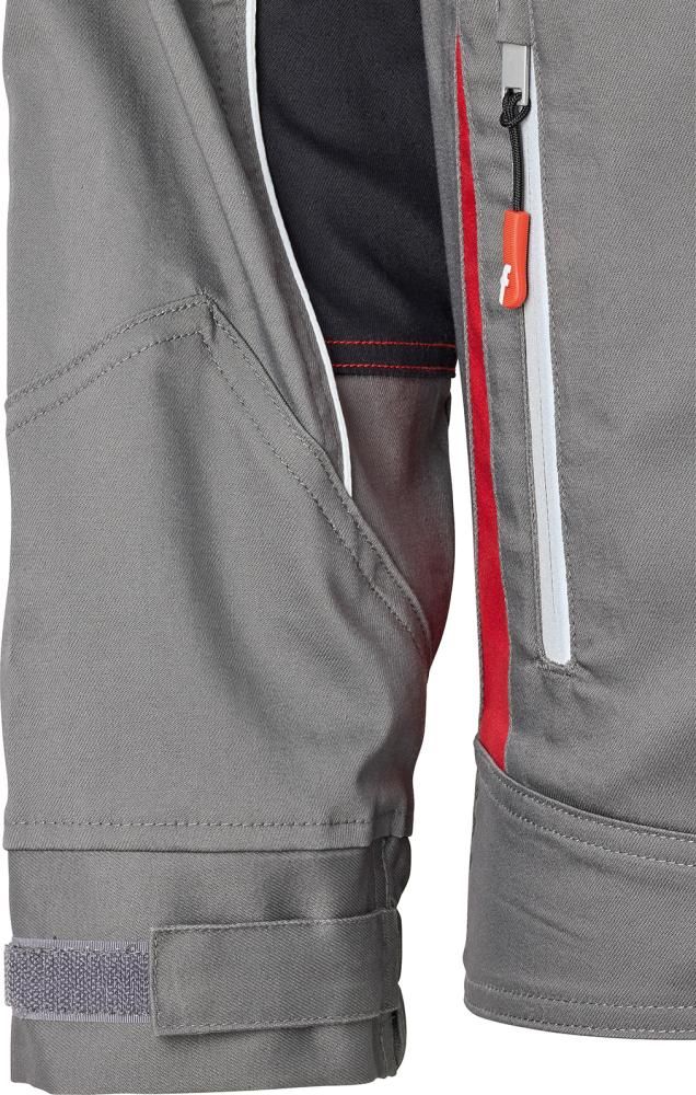 Jacke Flex grau/schwarz/rot Gr. 2XL FORTIS